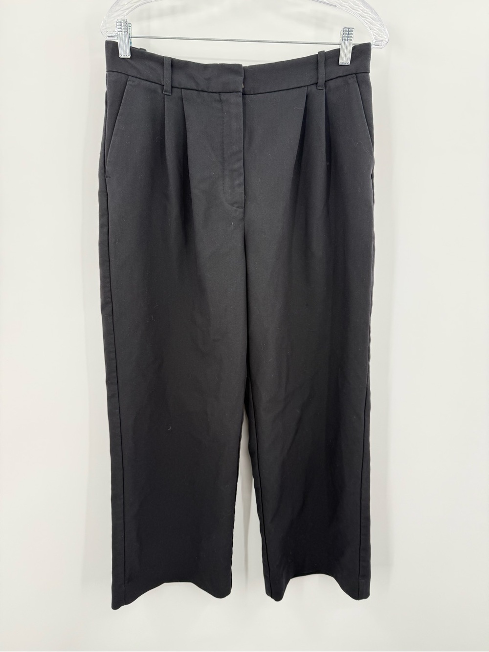 Abercrombie & Fitch Women's Black Sloane Wide Leg Tailored Pants Size 12S